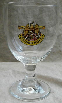 Set Vintage Bierglazen, Merk: Grimbergen, Inhoud: 0,33L, 2 stuks. - 5