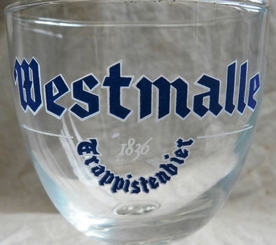 Bierglas, Oud Model, Merk: Westmalle - Trappistenbier, Inhoud: 0,33L, 1 stuks. - 1