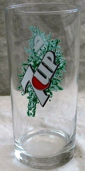 Frisdrank / Soda Glas, Merk: 7up, Inhoud: 0,25L, 1 stuks. - 0