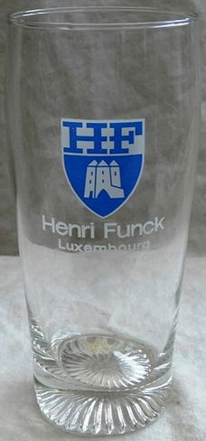 Bierglas, Merk: Henri Funck - Luxembourg, Inhoud: 0,33L, 1 stuks.