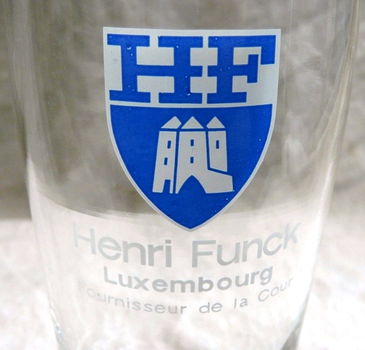 Bierglas, Merk: Henri Funck - Luxembourg, Inhoud: 0,33L, 1 stuks. - 1