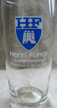 Bierglas, Merk: Henri Funck - Luxembourg, Inhoud: 0,33L, 1 stuks. - 2