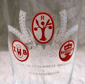 Bierglas, Vintage, Merk: Oranjeboom - ZHB - Barbarossa, Inhoud: 0,25L, 1 stuks, 1960s. - 1