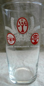 Bierglas, Vintage, Merk: Oranjeboom - ZHB - Barbarossa, Inhoud: 0,25L, 1 stuks, 1960s. - 2