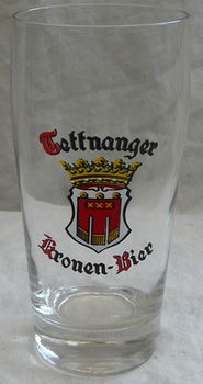 Bierglas, Vintage, Merk: Tettnanger - Kronen Bier, Inhoud: 0,3L, 1 stuks, 1960s. - 0