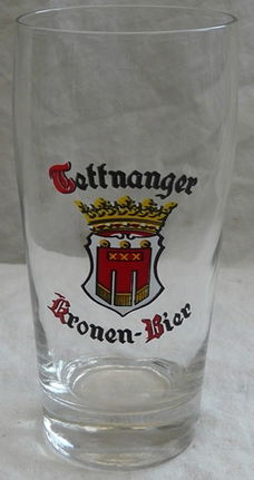 Bierglas, Vintage, Merk: Tettnanger - Kronen Bier, Inhoud: 0,3L, 1 stuks, 1960s.