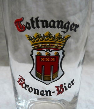 Bierglas, Vintage, Merk: Tettnanger - Kronen Bier, Inhoud: 0,3L, 1 stuks, 1960s. - 1