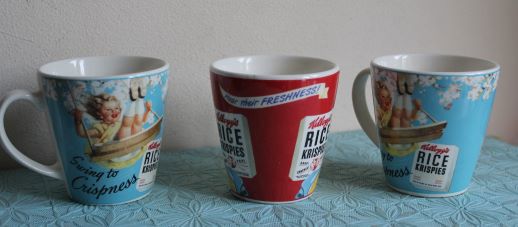 3 Vintage Kellogs bekers - 1