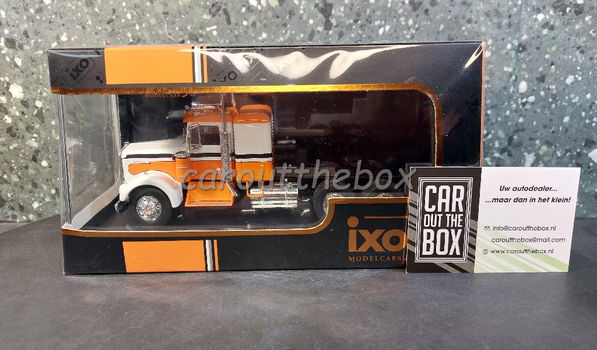 Kenworth W925 1970 wit/oranje 1:43 Ixo V1092 - 5