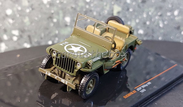 Jeep Willys MB 1943 groen 1:43 Ixo V1097 - 1