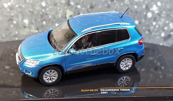 Volkswagen Tiguan 2007 blauw 1:43 Ixo V1100 - 0