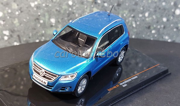 Volkswagen Tiguan 2007 blauw 1:43 Ixo V1100 - 1