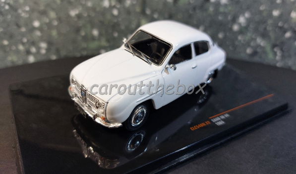 Saab 96 V4 1965 wit 1:43 Ixo V1102 - 1