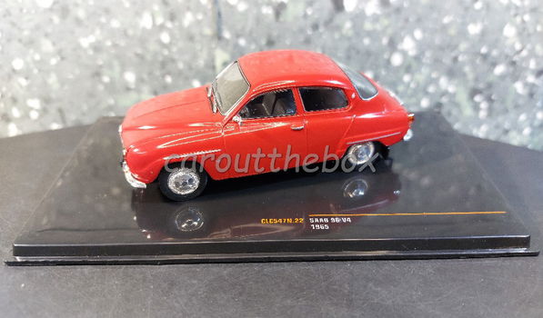 Saab 96 V4 1965 rood 1:43 Ixo V1103 - 0