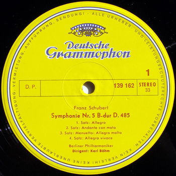 LP - Franz Schubert - Symphonien Nr.5 & Nr. 8 - Karl Böhm - 1