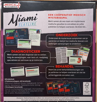 Te koop nieuw bordspel Medical Mysteries - Miami Flatline. - 7