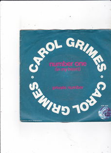 Single Carol Grimes - Number one (in my heart)