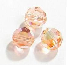 Swarovski 5000 Light Peach AB 8mm 4 Stuk - 1