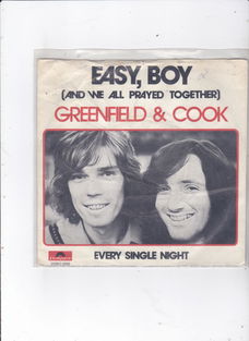 Single Greenfield & Cook - Easy, boy (and we all prayed together)