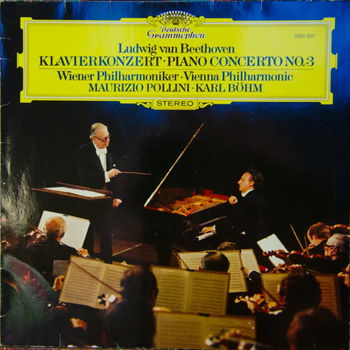 LP - Beethoven - Klavierkonzert No.3 - Maurizio Pollini, Karl Böhm - 0