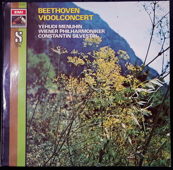 LP - Beethoven - Vioolconcert in D, op.61 - Yehudi Menuhin, viool - dir. Silvestri - 0