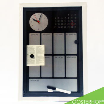 Weekplanner Memobord Klok | 30 x 45 | NIEUW - 1