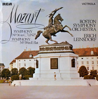 LP - Mozart - Symphony No.36 in C, Symphony No.39 in E flat - Erich Leinsdorf - 0