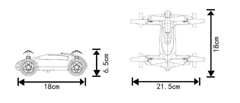 RC drone auto racer Syma X9 2.4GHZ RTR - 1