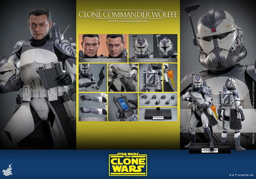 Hot Toys TMS141 SW The Clone Wars Clone Commander Wolffe - 0