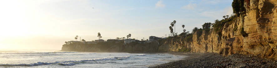 Kustlijn - Californië - panoramische fotoprint - 0