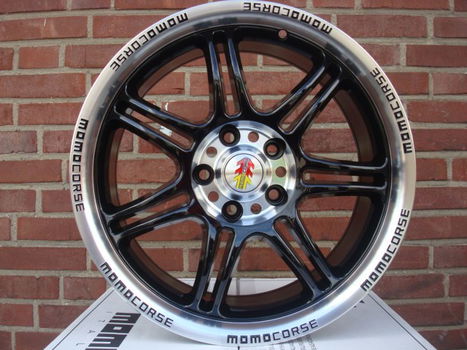 17'' Inch Momo Corse Black 5x112 7,5J ET35 Naaf 72,3 - 5