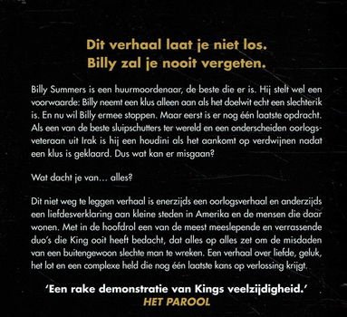 Stephen King = Billy Summers - 1