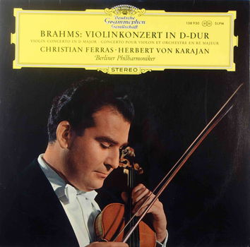 LP - Brahms - Violinkonzert in D-dur - Christian Ferras, Herbert von Karajan - 0