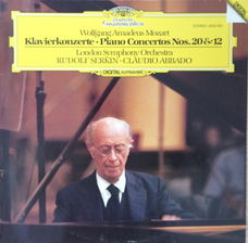 LP - Mozart - Pianoconcertos 20 en 12 - Rudolf Serkin piano - Claudio Abbado dir.