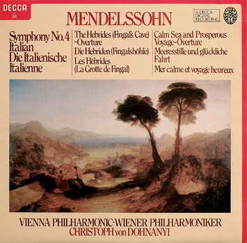 LP - Mendelssohn - Symphony No.4 - Vienna Philharmonic, Christoph von Dohnanyi - 0