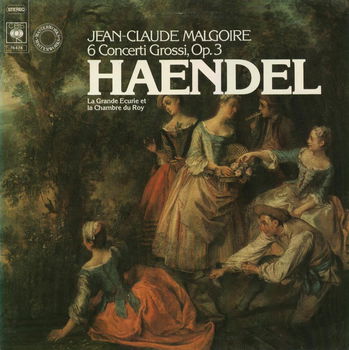 LP - Händel - 6 Concerti Grossi Op.3 - Jean Claude Malgoire - 0