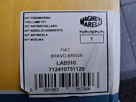 Fiat Brava Bravo Mistlicht Mistlamp Set Magneti Marelli LAB510 712410751129 - 4