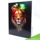 Leeuw met Regenboog Glinster Effect | 65 x 76 cm | UNIEK - 7 - Thumbnail