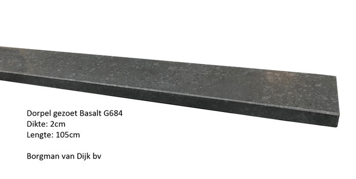 Basalt Dorpels Gezoet - diverse maten - 1