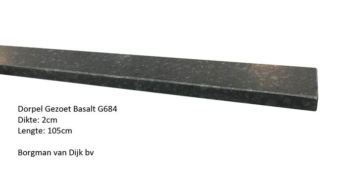 Basalt Dorpels Gezoet - diverse maten - 2