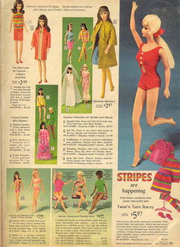 Barbie - Sears catalogus pagina 1968 - overdruk - 0