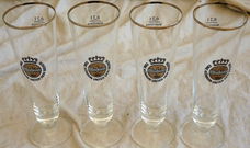 Set Bierglazen, Merk: Warsteiner, Inhoud: 0,2L, 4 stuks.