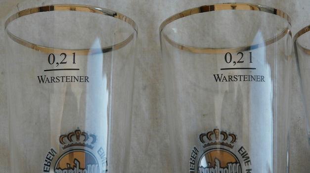 Set Bierglazen, Merk: Warsteiner, Inhoud: 0,2L, 4 stuks. - 6