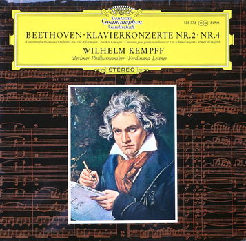 LP - Beethoven - Klavierkonzerte Nr.2, Nr.4 - Wilhelm Kempf - 0