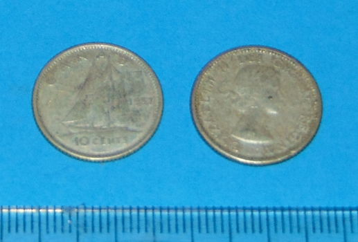 Canada - 10 cent 1957 - zilver - 0