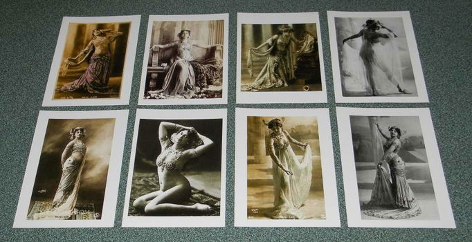 8 Mata Hari kaarten - set C - 0