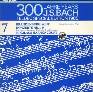 ELPEE - BACH - 300 Jaar Bach - Teldec Special Edition 7 - Brandenburg Concertos 1-6 - 0