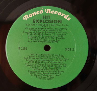 Various – Hit Explosion Label: Ronco – R2130 Jaar: 1977 - 6