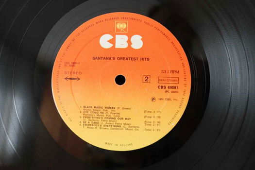 Santana s - Greatest Hits Label: CBS – 69081 Land: Holland Jaar: 1974 - 4