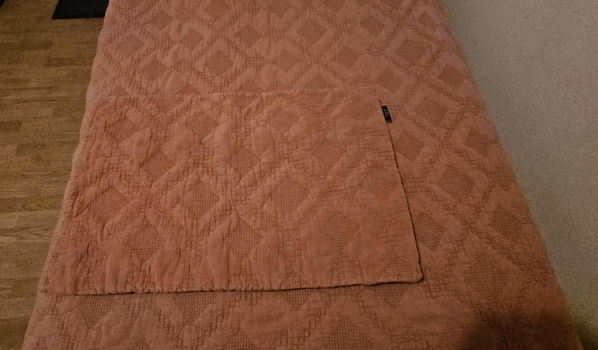 ZGAN Bedsprei 160x260cm/ sierkussen (licht Terra) - 2